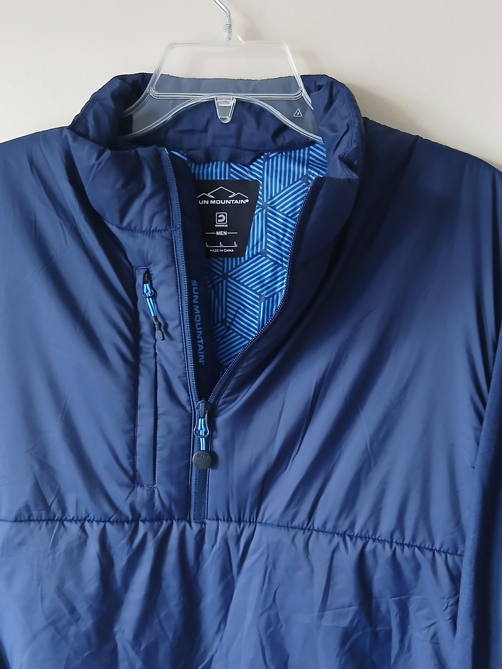 Sun Mountain Men’s Navy Performance Half-Zip Jacket